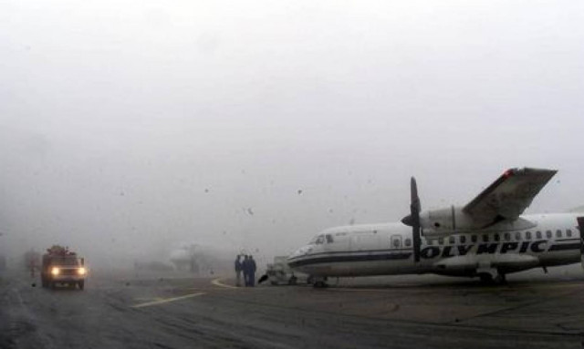 Προβλήματα λόγω ομίχλης στο αεροδρόμιο Μακεδονία