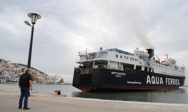 Περιπέτεια με πλοίο στη Σκιάθο