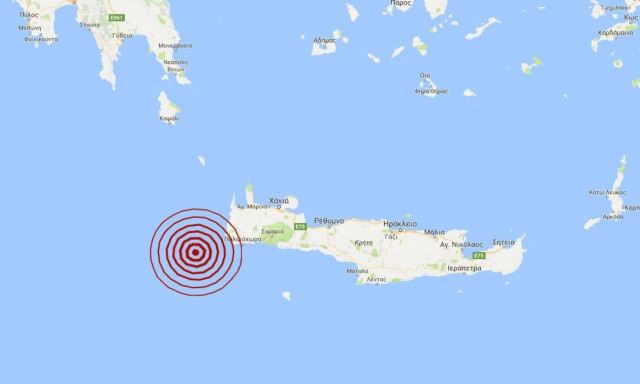 Σεισμός νοτιοδυτικά της Κρήτης (pic)
