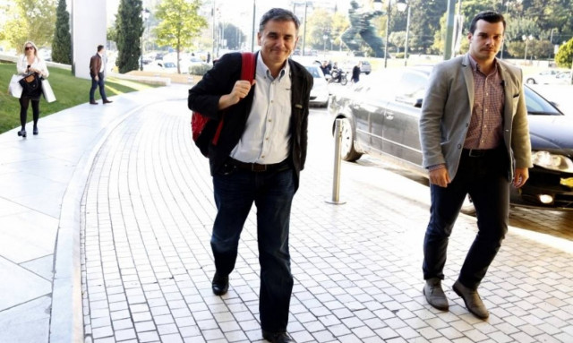 Χωρίς δηλώσεις έληξε η συνάντηση Τσακαλώτου με τους Θεσμούς