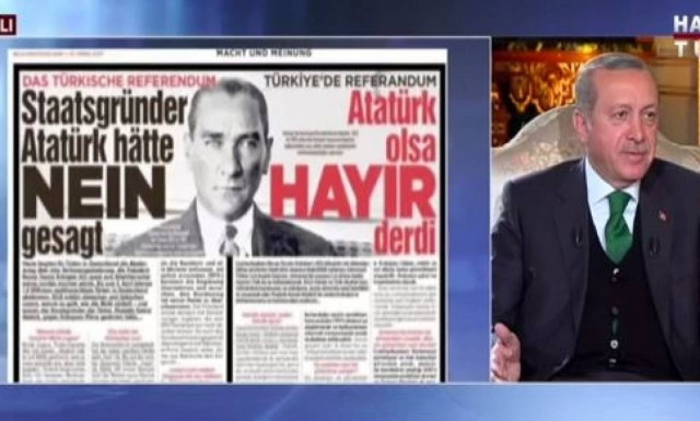 Ερντογάν: Αν ανασταινόταν ο Κεμάλ θα ψήφιζε «ναι» στο δημοψήφισμα