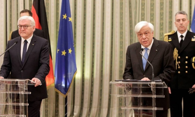 Παυλόπουλος προς Στάινμαϊερ: Η Ελλάδα παραμένει στην Ευρωζώνη με τις μεγάλες θυσίες του λαού της