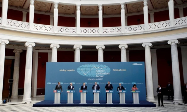 Η Διακήρυξη των Αθηνών για τη σύσταση του Φόρουμ Αρχαίων Πολιτισμών