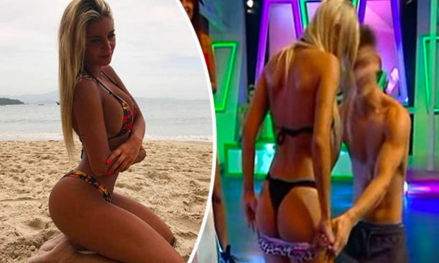 Αυτό είναι το πιο ακατάλληλο τηλεπαιχνίδι: Πρέπει να γδύσουν εντελώς μοντέλα για να κερδίσουν (vid)