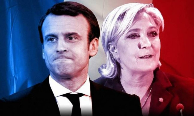 Macron and Le Pen in French election run-off