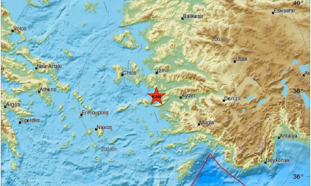 Σεισμός κοντά στη Σάμο