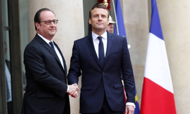 Emmanuel Macron takes office as French president (vid)