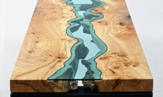 «The River Collection»: Ξεχωριστά τραπεζάκια καθιστικού από γυαλί και ξύλο!