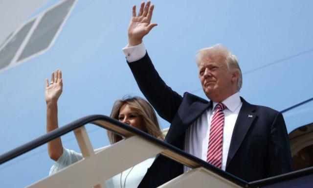 Δείτε την άφιξη του Ντόναλντ Τραμπ στο Τελ Αβίβ του Ισραήλ