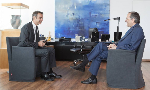 Τετ α τετ Μητσοτάκη-Σαμαρά στη Πειραιώς - Τι σύζήτησαν