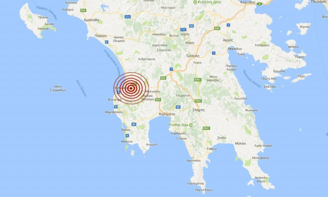 Σεισμός κοντά στην Κυπαρισσία (pics)