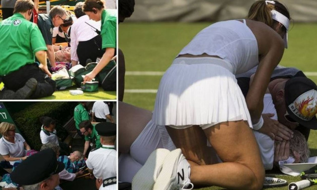 Σοκαριστικός τραυματισμός τενίστριας στο Wimbledon - Ούρλιαζε από τους πόνους (vid)