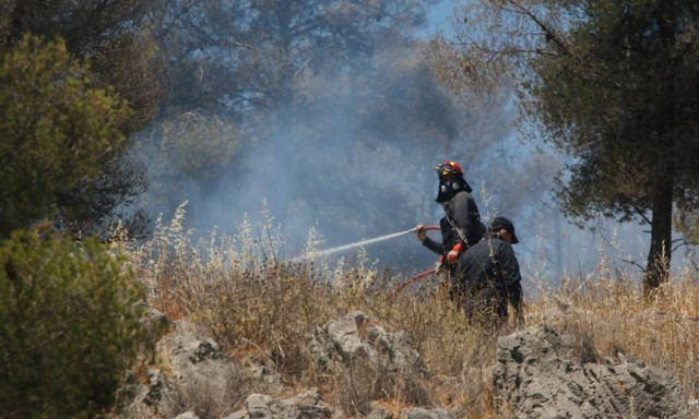 Large fire burning in Anafonitria, in northern Zakynthos