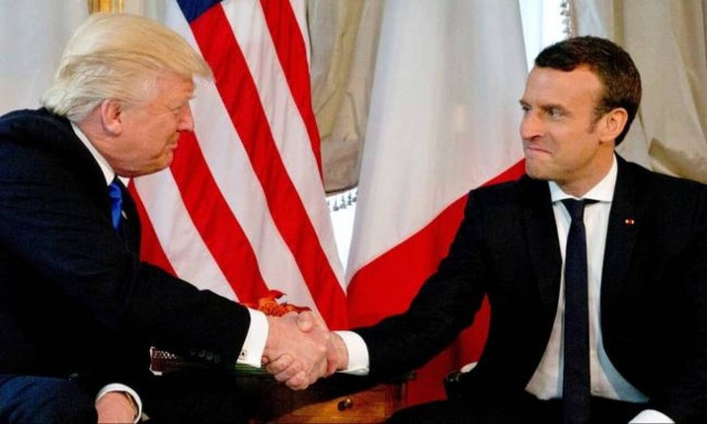 Amid divisions with Macron, Trump to travel to Paris to discuss Syria, terrorism