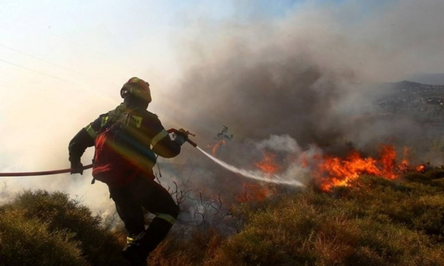 Υπό μερικό έλεγχο η πυρκαγιά στη Σαμοθράκη
