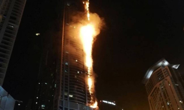 Large fire rips through Dubai's Torch Tower