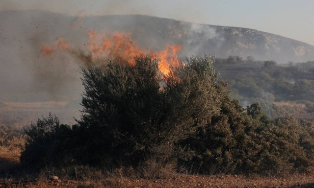 Φωτιά μαίνεται στην Αιτωλοακαρνανία