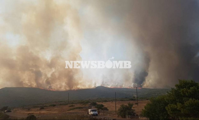 ΑΠΟΚΛΕΙΣΤΙΚΟ: Εικόνες - σοκ από την πύρινη «κόλαση» στα Κύθηρα (pics+vids)