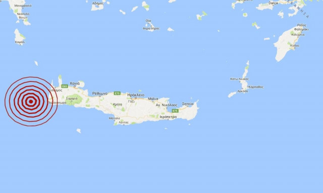 Σεισμός δυτικά της Κρήτης (pics)