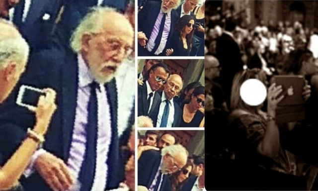 Κηδεία Ζωής Λάσκαρη: Οι αθλιότητες και η απόλυτη ξεφτίλα (pics)