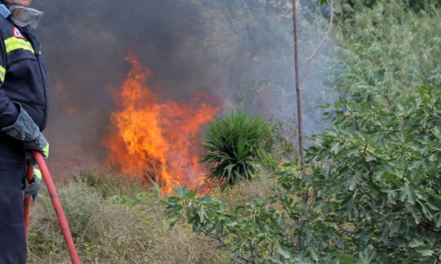 Μεγάλη φωτιά στην περιοχή Βίγλα Σαλαμίνας