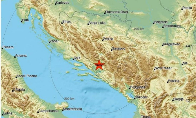 Σεισμός στη Βοσνία