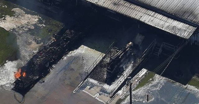 Explosion at Arkema chemical plant in Crosby, Texas causes massive fire