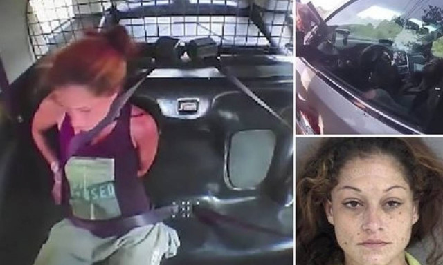 Απίστευτη καταδίωξη: Τη συνέλαβαν, έβγαλε τις χειροπέδες και έκλεψε το περιπολικό! (vid)