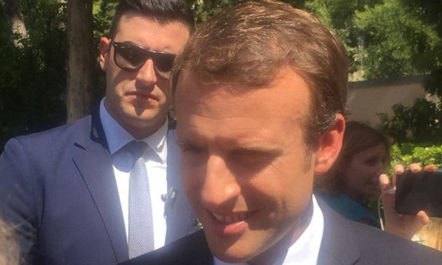 Στο Γαλλικό Ινστιτούτο Αθηνών ο Εμανουέλ Μακρόν (pics)