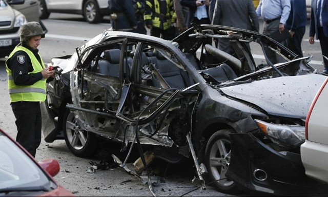 Έκρηξη παγιδευμένου οχήματος στο Κίεβο - Πληροφορίες για έναν νεκρό (vid)