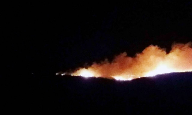 Μεγάλη φωτιά στην Λημνιά Καβάλας