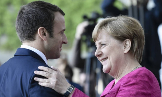Συνάντηση Μακρόν - Μέρκελ στο Ταλίν
