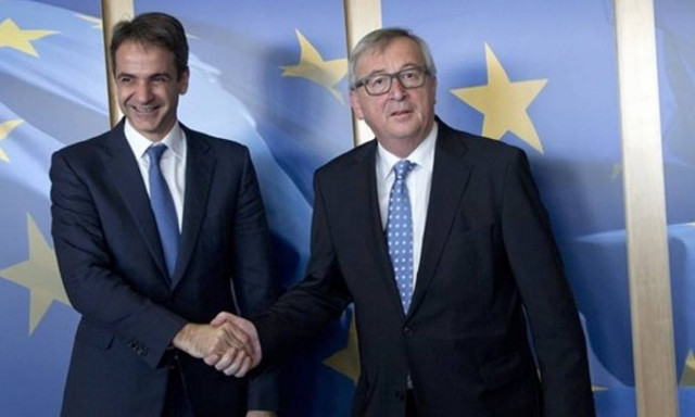 Συνάντηση Γιούνκερ – Μητσοτάκη στις Βρυξέλλες