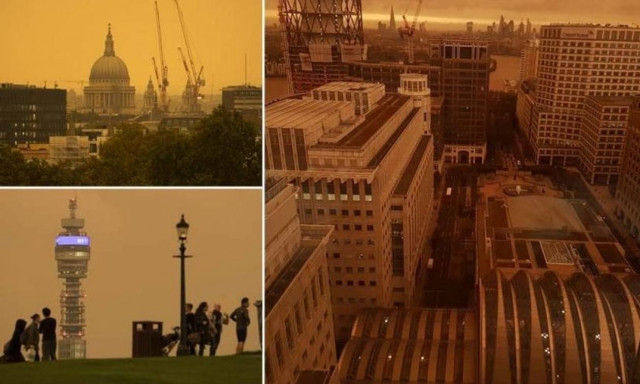 Ο ουρανός «βάφτηκε» κίτρινος στη Βρετανία - Δείτε γιατί! (pics)