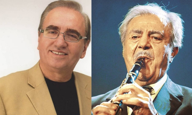 Πετρολούκας Χαλκιάς και Αντώνης Κυρίτσης στο Half Note