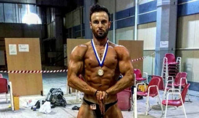 Ο Νίκος Σαρουσαββίδης από την Κοζάνη, τρίτος στους Μεσογειακούς Bodybuilding