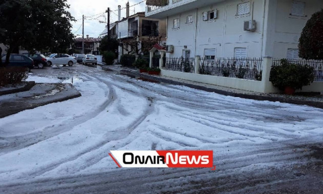 Καιρός: Απίστευτο! Το «έστρωσε» στο Μεσολόγγι (pics&vids)