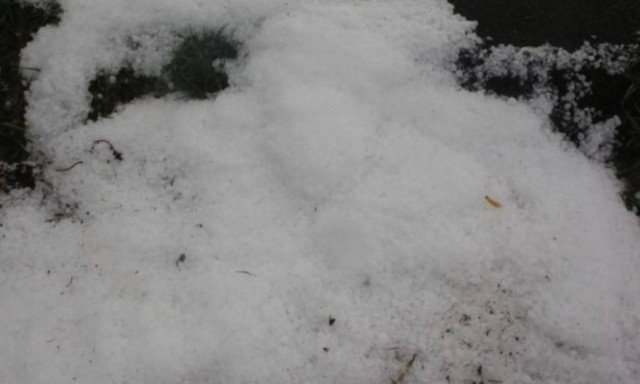 Σφοδρή χαλαζόπτωση στον Παρνασσό (pic)