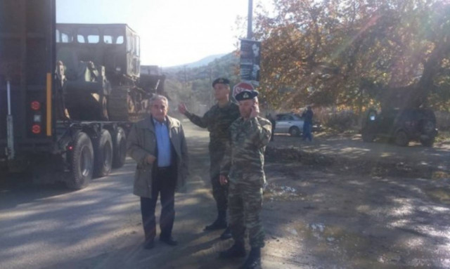 Οχήματα του στρατού στην Αιτωλοακαρνανία (pics)