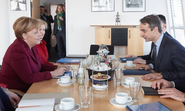 Συνάντηση Μητσοτάκη - Μέρκελ για το προσφυγικό