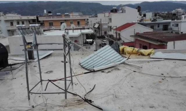 Τρόμος στα Χανιά από έκρηξη θερμοσίφωνα (pics)