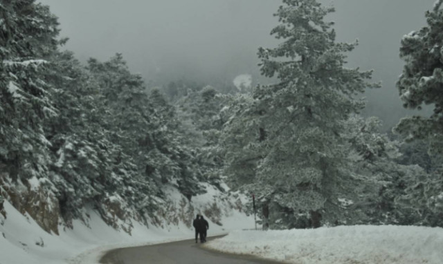 Αποκαταστάθηκε η κυκλοφορία στην Πάρνηθα