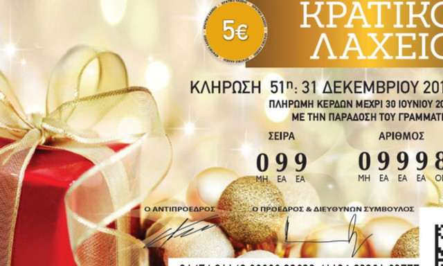 Πρωτοχρονιάτικο Λαχείο – Κρατικό λαχείο κλήρωση: Αυτοί είναι οι τυχεροί αριθμοί