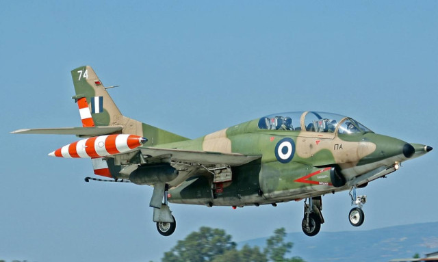Hellenic Air Force T-2 training aircraft crashes south of Kalamata; pilots unharmed