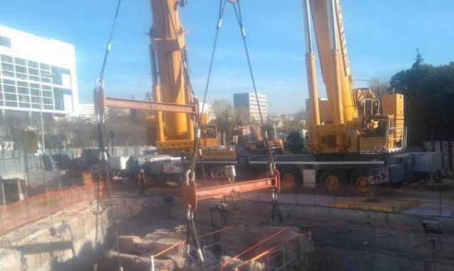 Ανάληψη ευθύνης για τις μολότοφ σε εργοτάξιο του μετρό στη Θεσσαλονίκη