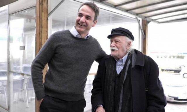 Γλέζος και Μητσοτάκης ήπιαν καφέ παρέα στη Λαμία (pics)