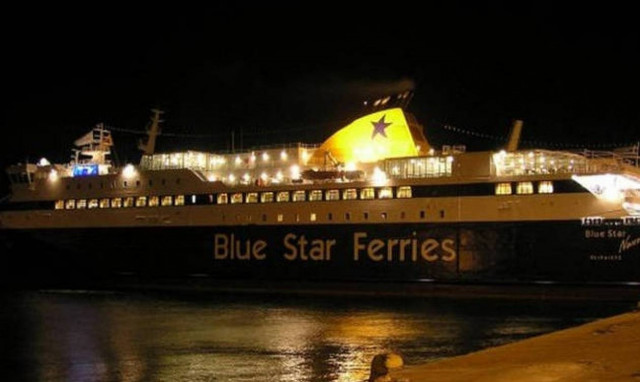 Blue Star Naxos passenger dies after falling in the sea