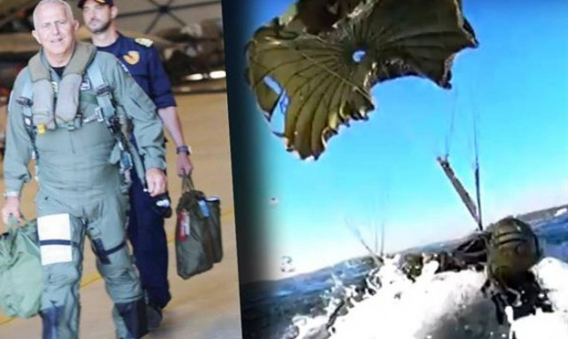 Δείτε το τολμηρό άλμα από Σινούκ του αρχηγού του ΓΕΕΘΑ (vid)