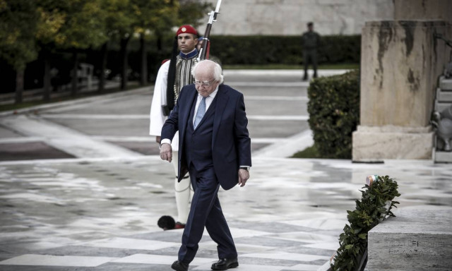 PM Tsipras meets with Irish President Higgins