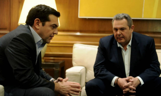 Σε εξέλιξη η συνάντηση Τσίπρα - Καμμένου
